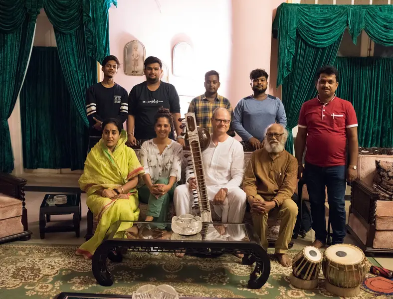 Sitarkonzert in Indien im Belgadia Palace in Baripada am 24.04.2019